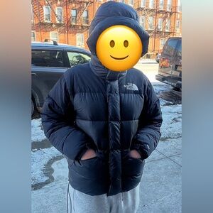 THE NORTH FACE Down Jacket Himalayan Parka S Nylon BLK Used